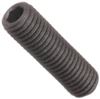 Alloy Steel Set Screw, Black Oxide Finish, Hex Socket Drive, Cup Point, Meets ASME B18.3/ASTM F912, 1 1/4" Length, #10 32 UNF Threads, Imported (Pack of 100)