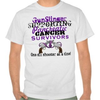 GunSlinger Supporting Pancreatic Cancer Survivors T shirt