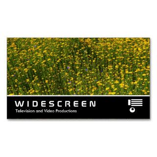 Widescreen 0444   Bed of Yellow Daisies Business Card Template