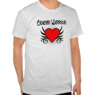 Cancer Warrior Red Heart T shirts