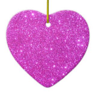 Hot Pink Sparkle Glittery CricketDiane Art Ornaments