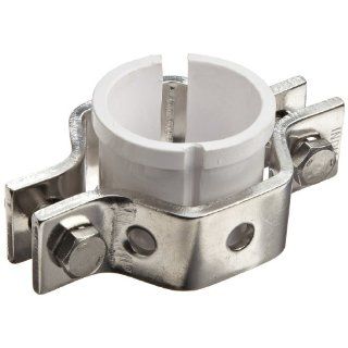 Dixon B24PS G150 Stainless Steel 304 Sanitary Fitting, Hex Tube Hanger with Sleeve, 1 1/2" Tube OD