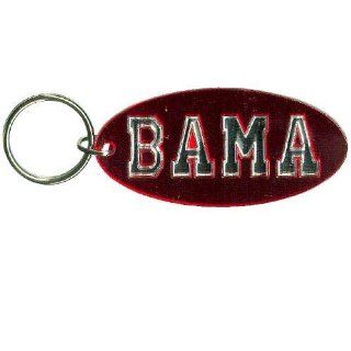 Alabama Crimson Tide Crimson Oval Mirror Key Chain  Sports Related Key Chains  Sports & Outdoors