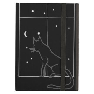 Black Cat in Window Case For iPad Air