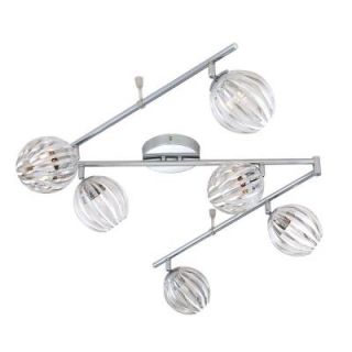 Eurofase Cosmo Collection 6 Light Chrome and Clear Track 23208 032
