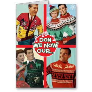Ugly Christmas Sweaters Christmas Card