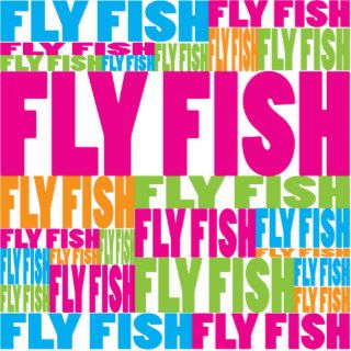 Colorful Fly Fish Cut Out