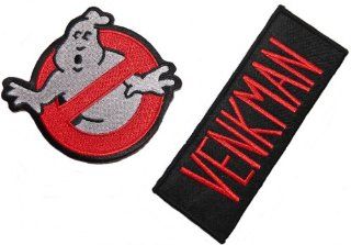 GHOSTBUSTERS Logo & VENKMAN Name Set of 2 Embroidered PATCHES 