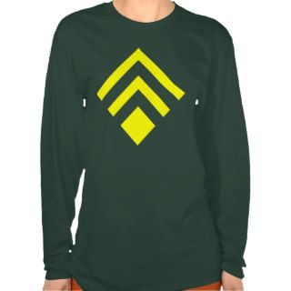 Geometric Arrow 02   Yellow Tee Shirt