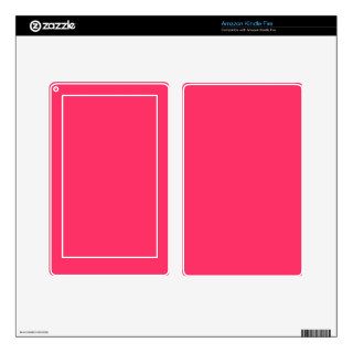 Solid Hot Pink Background Color FF3366 Background Decal For Kindle Fire