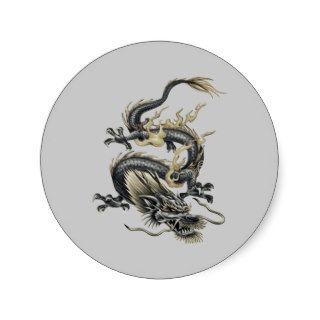 Metallic Dragon Stickers