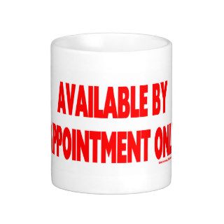 AVAILABLE BY APPOINTMENT ONLY MUG