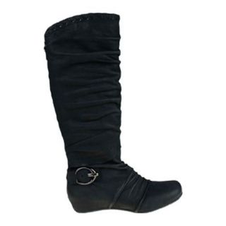 Women's Earthies Chara Black Vintage Leather Earthies Boots
