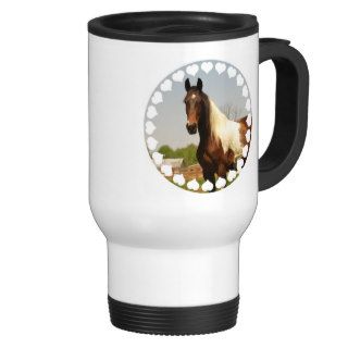 Paint Horse Plastic Travel Mug