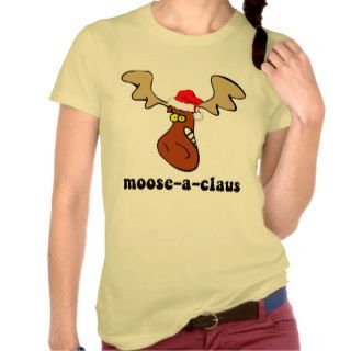 Funny Christmas moose Tshirt