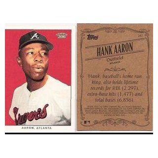 2002 HANK AARON TOPPS 206 # 287 RED ,LOT OF 5 CARDS  Atlanta Braves Sports Collectibles