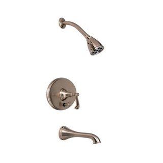 Santec 1334CA TM55 55 Satin 24K Gold Bathroom Faucets Pressure Balanced Tub & Shower Set Faucet   Bathtub And Showerhead Faucet Systems  