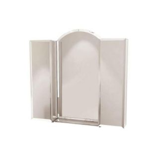 MAAX Optimal 30 in. x 36 in. Recessed or Surface Mount Mirrored Medicine Cabinet in Satin Nickel 105614 801 171 000