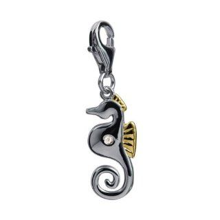 Hot Diamonds Sid Seahorse Charm, Sterling Silver Jewelry