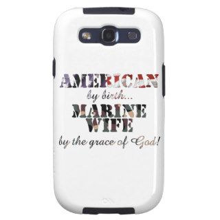 Marine Wife Grace of God Samsung Galaxy S3 Cover