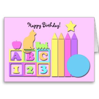 Happy Birthday Childcare Provider Card