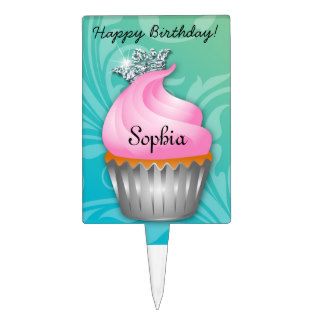 Quinceanera Birthday Party Cupcake Crown Cake Pick