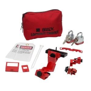 Brady Breaker Lockout Sampler Pouch with Steel Padlocks and Tags 99297