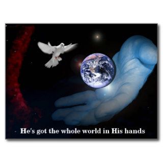 The Whole World in His Hands PostCard Art