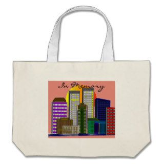 Twin Towers, "In Memory" of 911 Canvas Bags