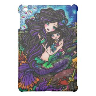 Mermaid Mom & Baby Jellyfish Fantasy Art  Cover For The iPad Mini