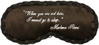 "When You Are Not Here, I Cannot Go to Sleep" Silk Sleep Mask By Mary Green  Eye Masks  Beauty