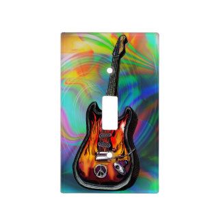 Psychedelic Hippie Guitar Lightswitch Cover Light Switch Plates