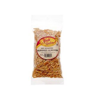Dry Roasted Slivered Almonds By Nuts Galore Case of 12 x 6 oz by Golden Fluff Products Health & Personal Care