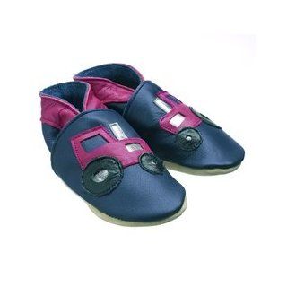Daisy Roots Baby Shoes Navy with Red Tractor (SizeXL 18 24M) Clothing