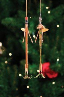 Patience Brewster Krinkles **Pen & Pencil Ornament, Set of 2** 08 30338**   Decorative Hanging Ornaments
