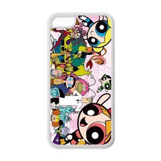 Cute cartoon anime powerpuff girls TPU back case for Iphone 5c Cell Phones & Accessories