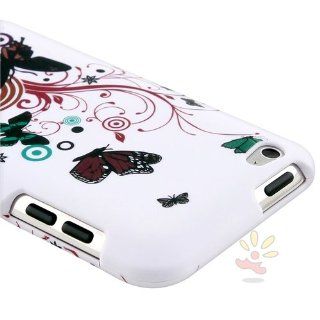 Everydaysource Compatible With AppleiPodGen4 Touch Clip on Case, White Autumn Flower   Players & Accessories