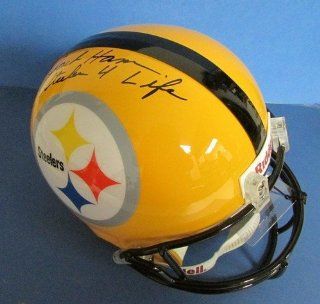 Jack Ham Steelers Autographed/Signed Full Size Replica Helmet JSA W423010 at 's Sports Collectibles Store