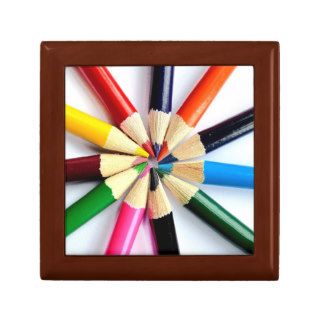Colored Pencil Circle Gift Boxes