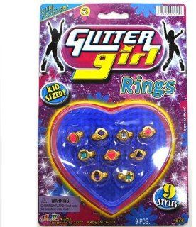 Ja Ru Jaru Glitter Rings 1 Ea Toys & Games