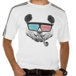 Vintage panda 3 D glasses T Shirt