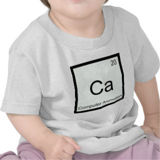 Ca   Computer Animation Funny Chemistry Element T Tee Shirts