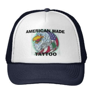 logo, AMERICAN MADE, TATTOO Mesh Hats