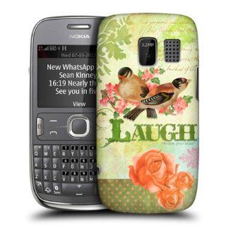 Head Case Designs Laugh Simple Joys Design Protective Back Case Cover For Nokia Asha 302 Cell Phones & Accessories
