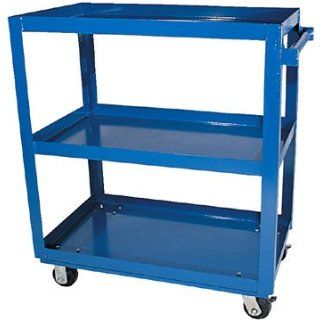 Beacon Aluminum Service Cart; Shelf Type 3 Shelf; Shelf Size (WxL) 28" x 40"; Shelf Clearance 13 1/2"; Top Shelf Height 35"; Capacity per Shelf 330; Total Capacity (LBS) 660; Model# BSCA3 2840