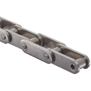 Tsubaki C2060HSSRB ANSI Roller Chain, Single Strand, Riveted, 304 Stainless Steel, #2060 ANSI No., 1 1/2" Pitch, 0.469" Roller Diameter, 1/2" Roller Width, NULL Working Load, 10ft Length