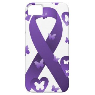Purple Awareness Ribbon iPhone 5 Covers