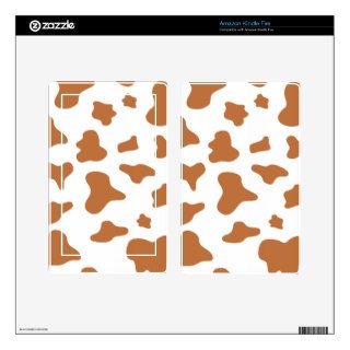 Animal Print (Cow Print), Cow Spots   Brown White Skins For Kindle Fire