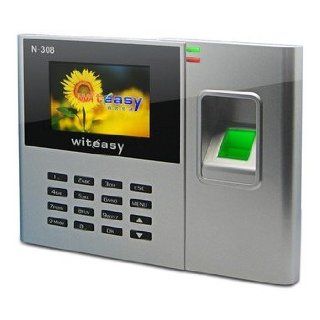 NEW N 308 Colour Fingerprint ID Card Time Clock Work Attendance System with USB Port, Support U Disk Collection  Biometric Security Devices  Camera & Photo