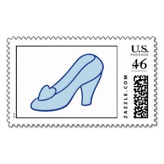 Cinderella glass slipper drawing postage